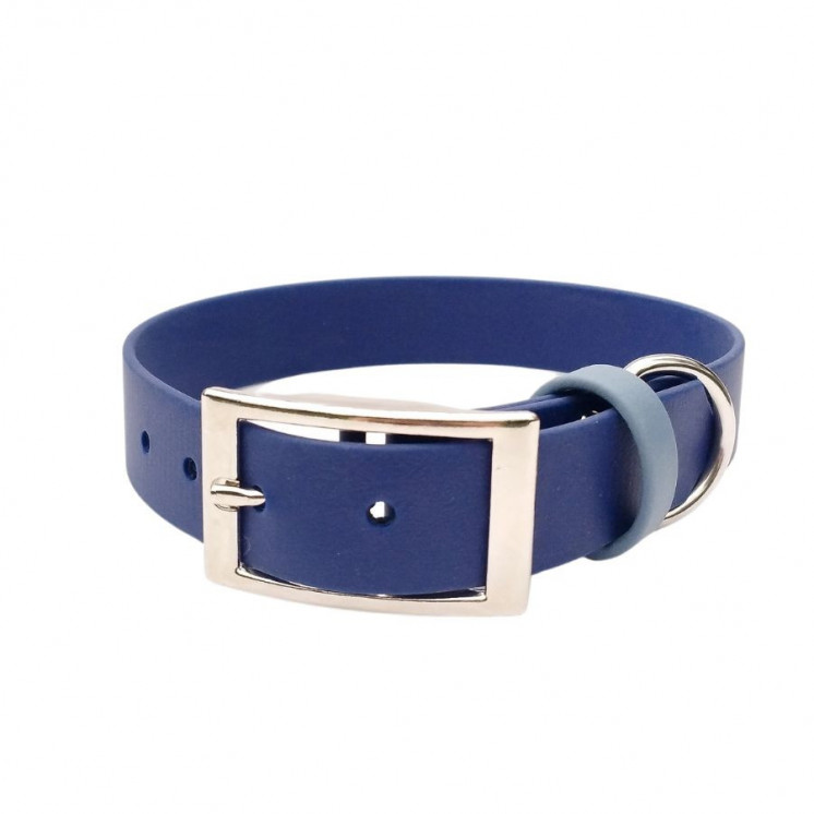 Collier en Biothane   Bleu Marine et sa laisse (2ème démarque -25% au lieu de 15%)