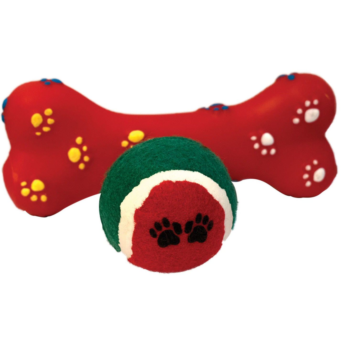 Lot de 6 jouets de noël pour chien