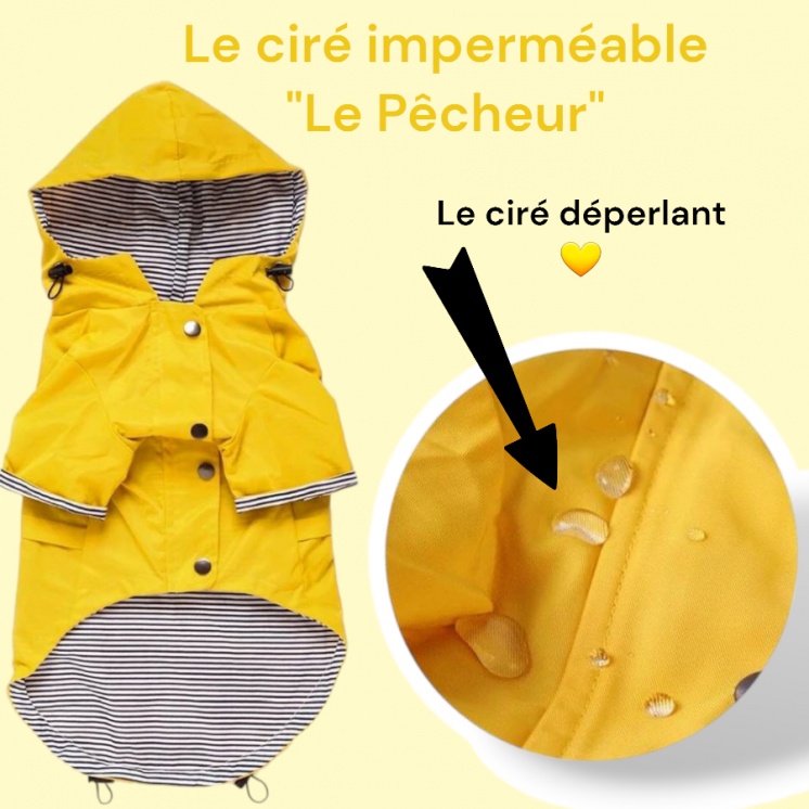 Ciré imperméable  Jaune  "Le Pêcheur"