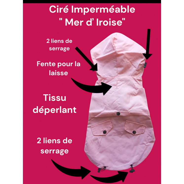 Ciré imperméable Rose "Mer d' Iroise"