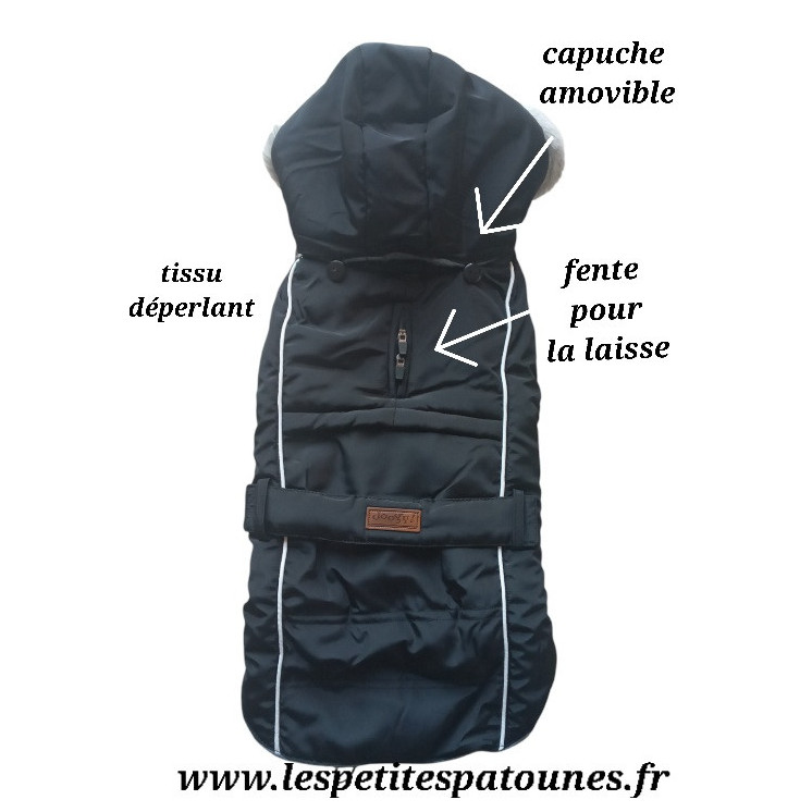 Doudoune imperméable  Mixte Softy  Noire