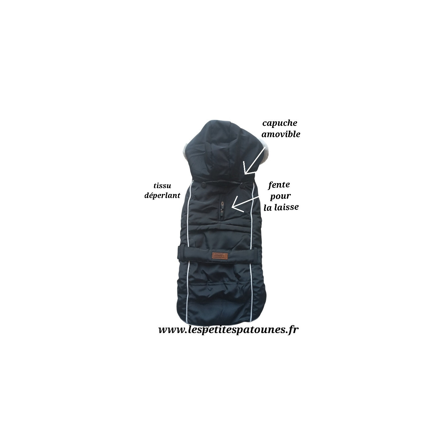 Doudoune imperméable  Mixte Softy  Noire